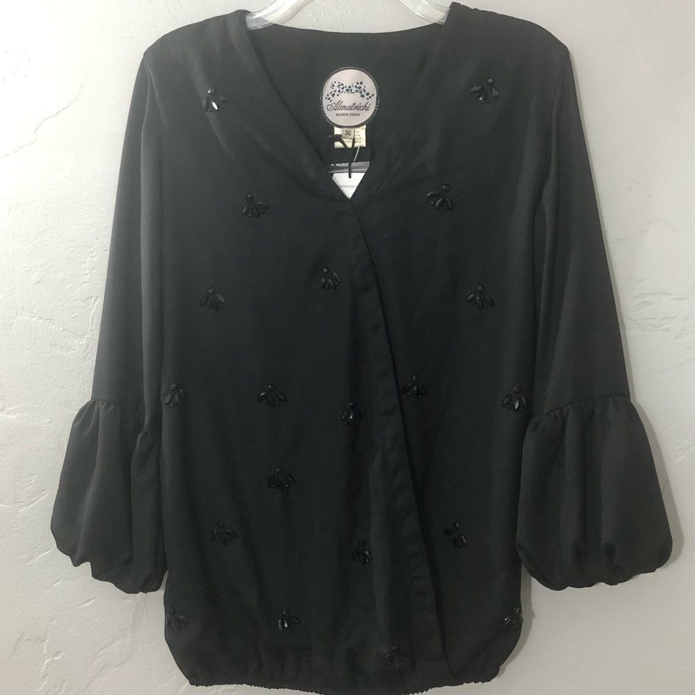 Almatrichi Madrid Blouse beaded NWT
